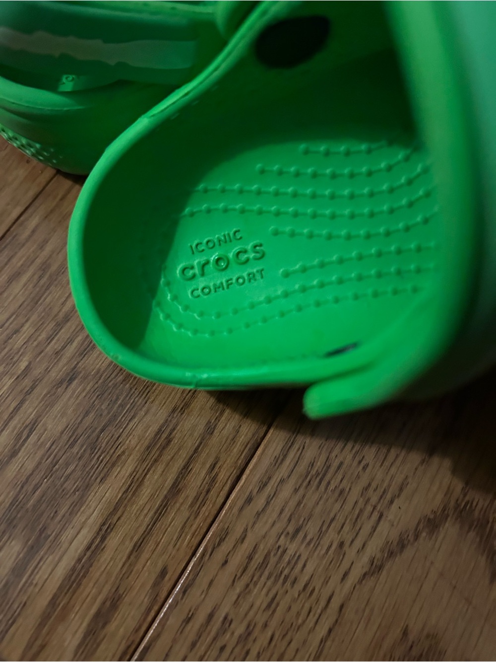 CROCS Classic I Am Dinosaur Slime Green Slip On with Dinosaur Claws Toddler C6 - Picture 4 of 7